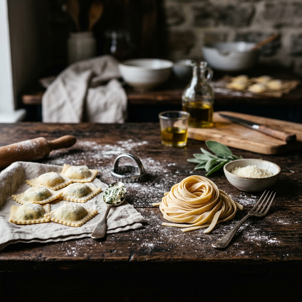 Fresh pasta made daily at Agata & Valentina